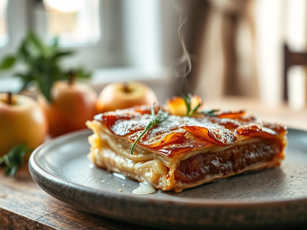 Apfelstrudel glaenzend