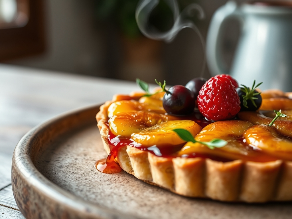 Beeren Tarte mit Glanz