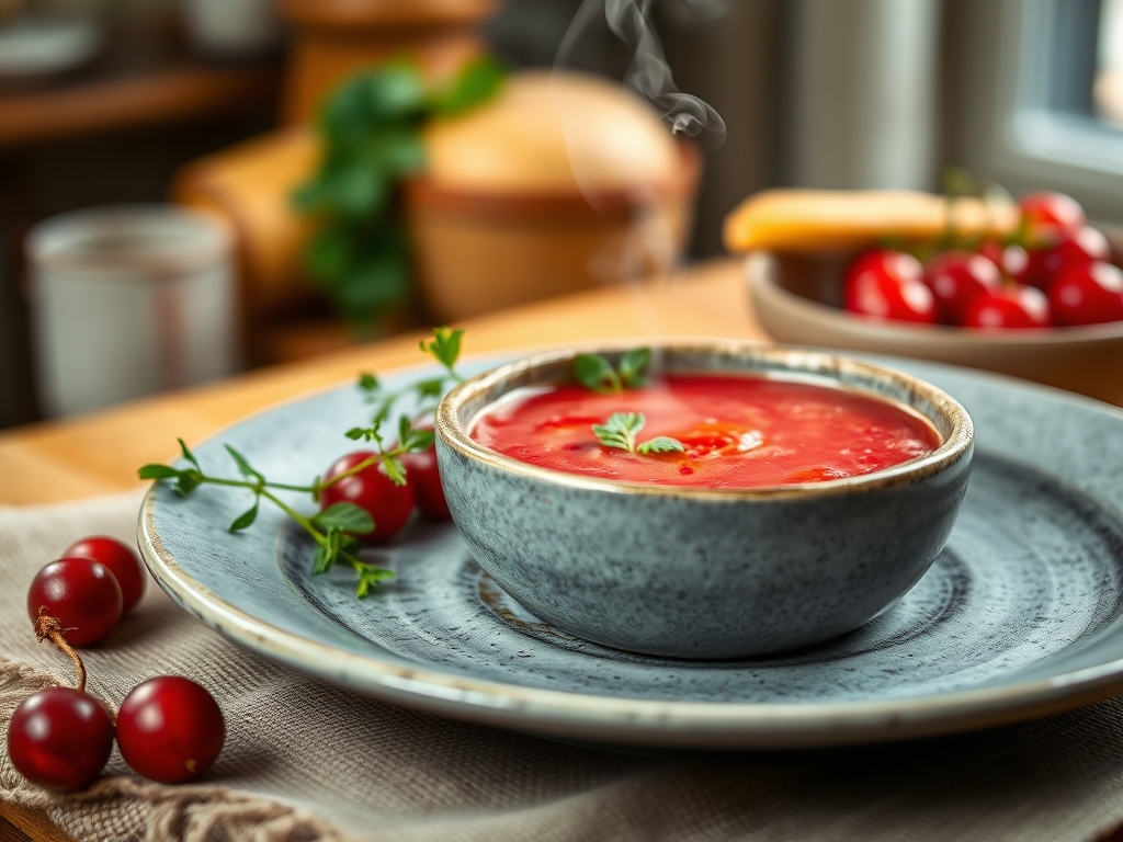 Gazpacho mit Erdbeeren