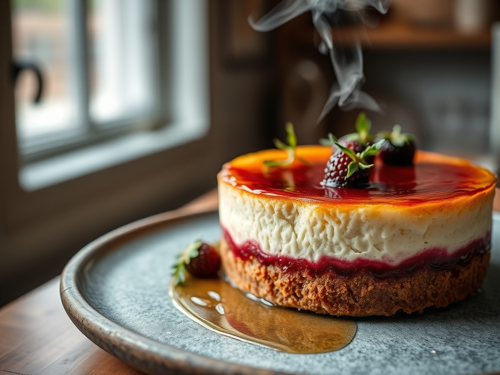 Himbeer Cheesecake Glas