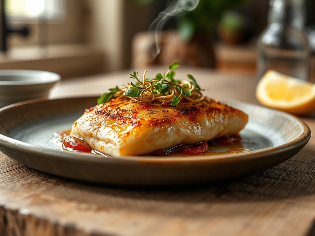 Kabeljau mit Senfkruste