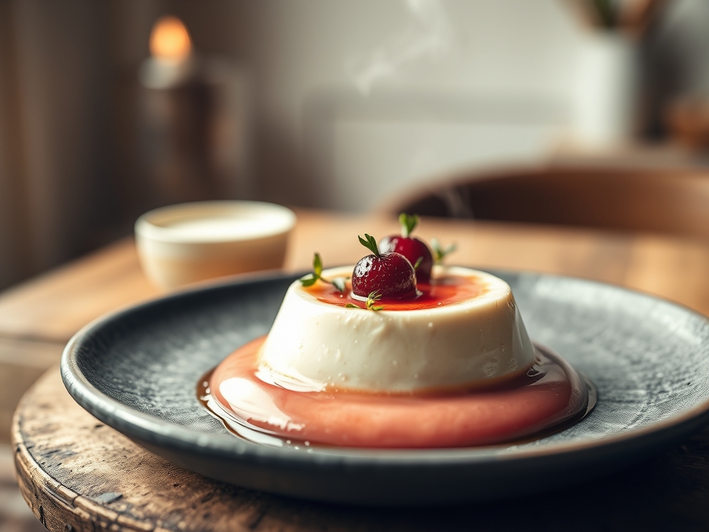 Panna Cotta mit Himbeer