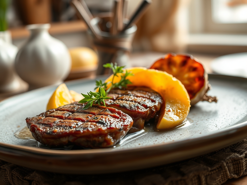 Putensteak mit Ananas