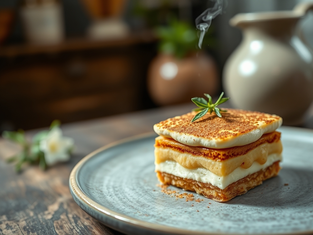 Tiramisu mit Goldstaub