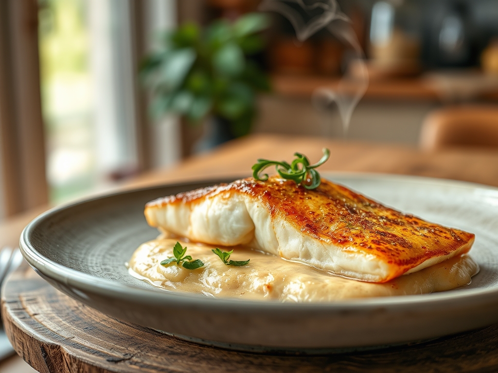 Zander auf Linsengemuese