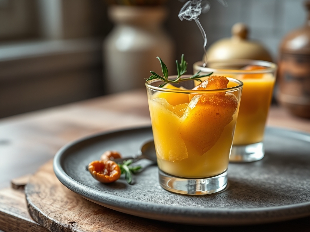 Zitronen Sorbet im Glas