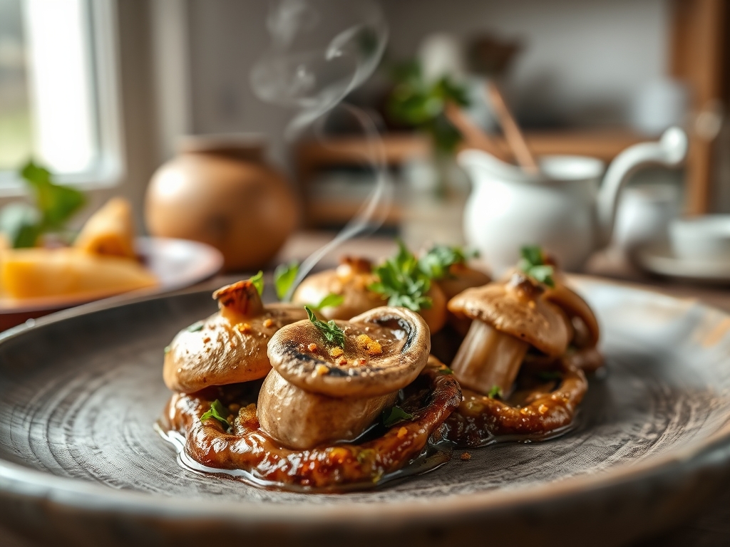 Gefuellte Champignons