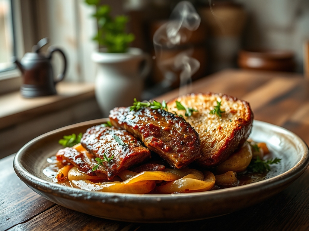 Roastbeef Haeppchen Brot